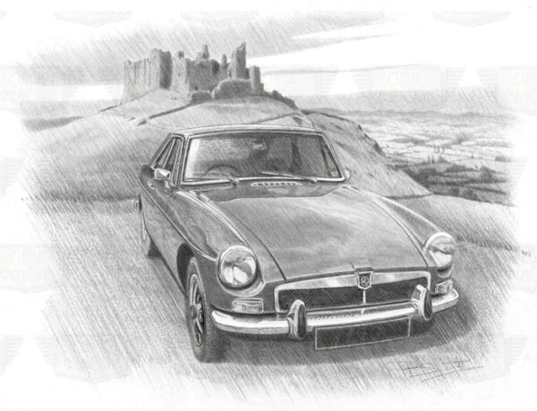 MG MGB GT with honeycomb grille - Classic Memories