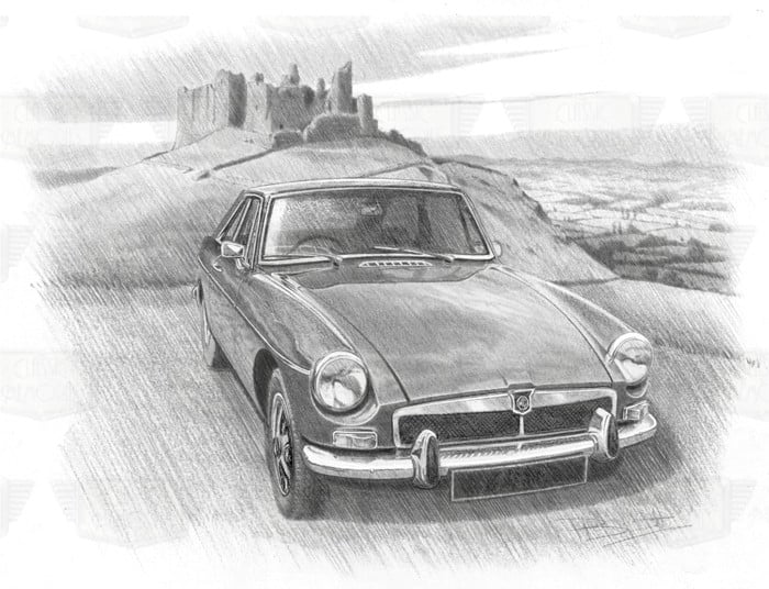 MG MGB GT with Honeycomb Grille